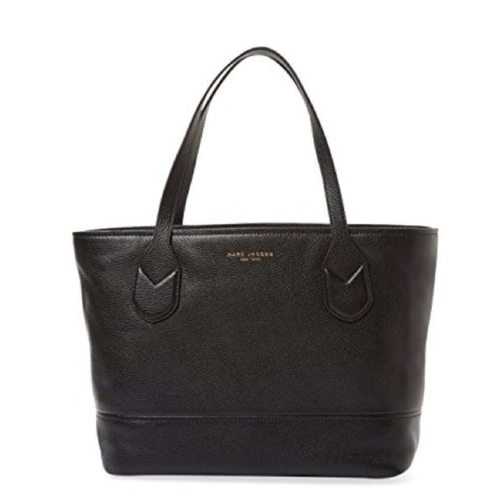 Marc Jacobs // black leather tote bag